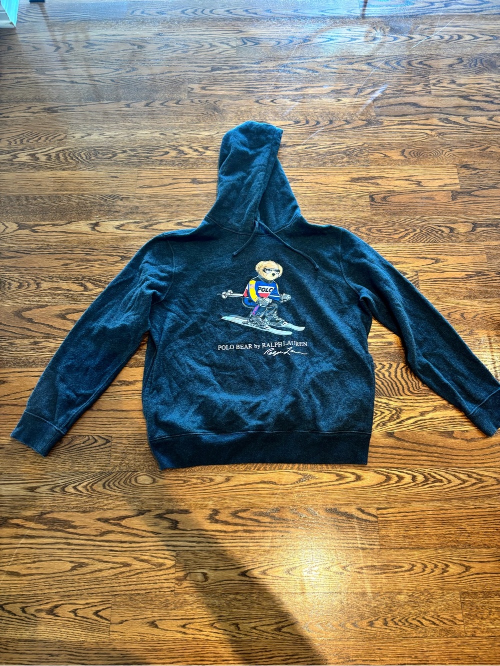 Ralph Lauren grey Polo Bear Ski Hoodie